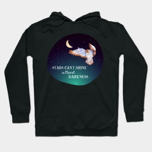 Owl in Starry Night Sky Hoodie